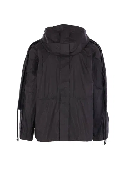 Craig Green High-collar Hooded Jacket In Black