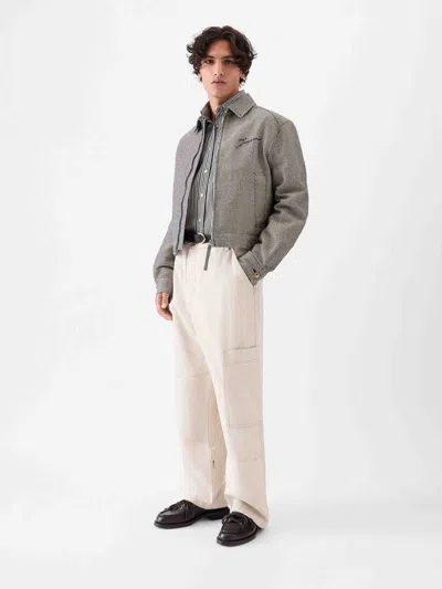 Jacquemus Cargo Trousers With Pockets And Loops In Neutral