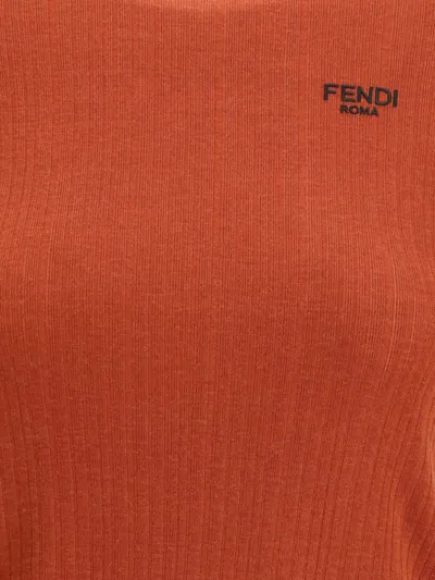 Fendi Gucci Olive Green Cashmere Blend Polo Shirt In Brown