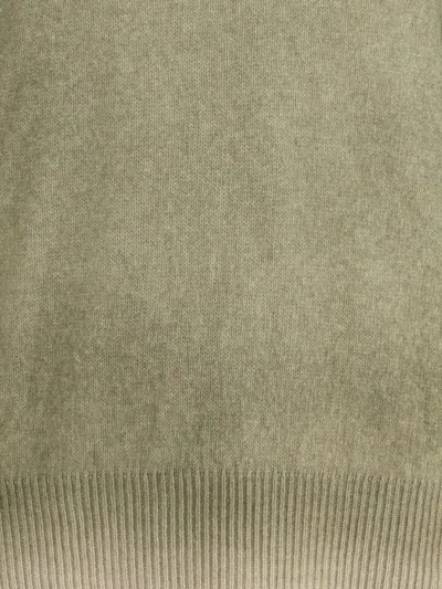 Aragona Cashmere Crewneck With Gradient Effect In Green