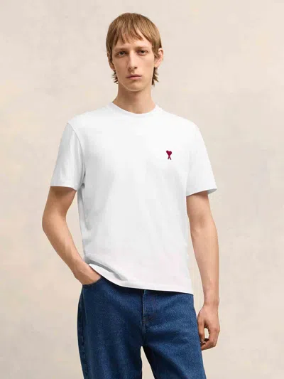 Ami Alexandre Mattiussi Ami Paris Ami De Coeur White Oversize T Shirt