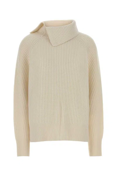 Loulou De Saison Ivory Cashmere Cecil Sweater In Multi