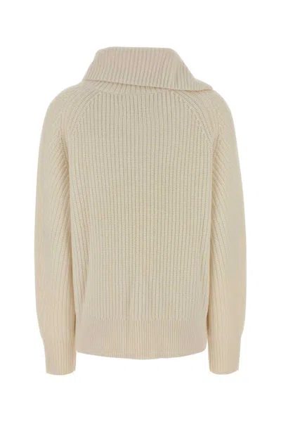 Loulou De Saison Ivory Cashmere Cecil Sweater In Multi