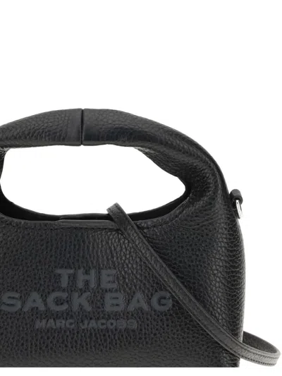 Marc Jacobs The Micro Crossbody Sack Bag In Full-grain Leatherdescription In Brown