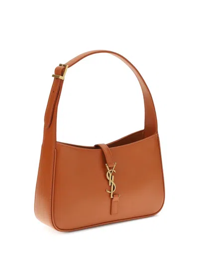 Saint Laurent Hobo Shoulder Bag In Orange
