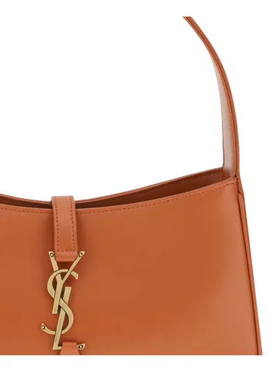 Saint Laurent Hobo Shoulder Bag In Orange