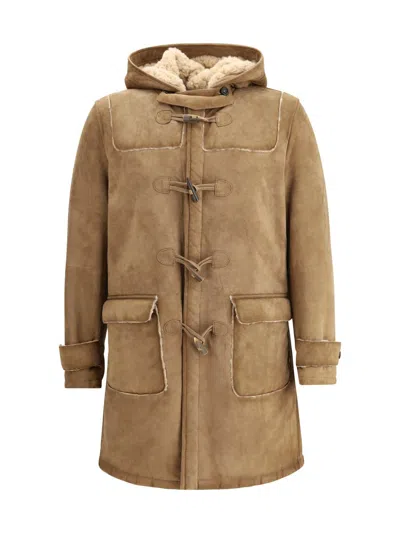 D'amico Paolo Suede Jacket In Brown