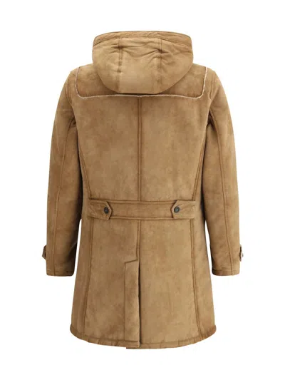 D'amico Paolo Suede Jacket In Brown