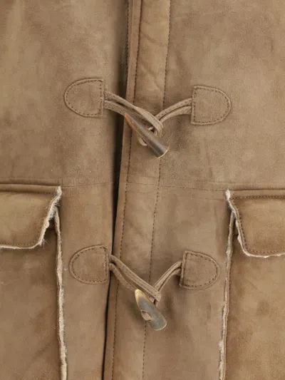 D'amico Paolo Suede Jacket In Brown