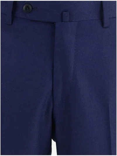 Gi Capri Single-breasted Suit In Blue