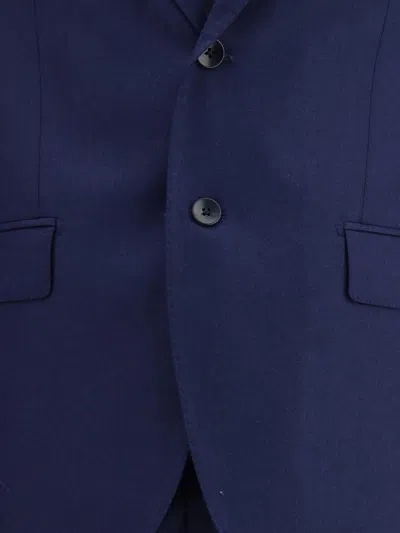 Gi Capri Single-breasted Suit In Blue