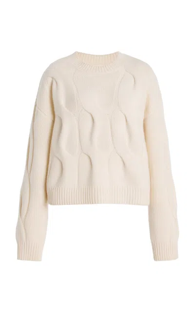 Lisa Yang Sammie Cable-knit Cashmere Jumper In Neutral