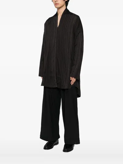 Jan-jan Van Essche Striped T-shirt In Black