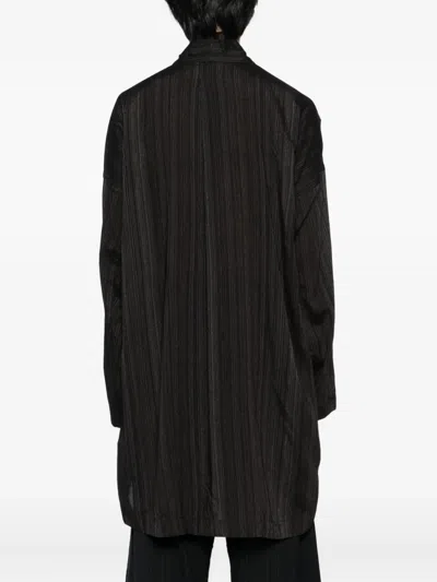 Jan-jan Van Essche Striped T-shirt In Black