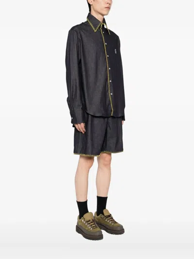 Chateau Orlando Blanket Shirt In Blue