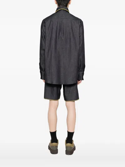 Chateau Orlando Blanket Shirt In Blue