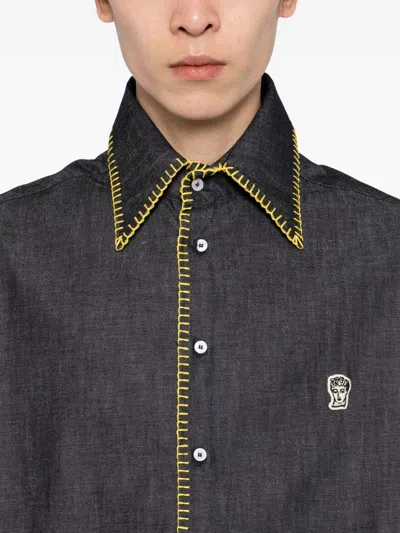 Chateau Orlando Blanket Shirt In Blue