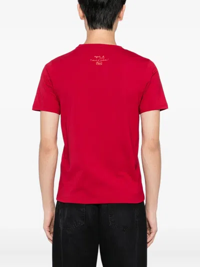 Agnès B. X Thibaut Renoulet Le Mixte T-shirt In Red