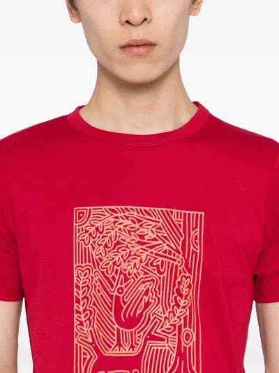 Agnès B. X Thibaut Renoulet Le Mixte T-shirt In Red