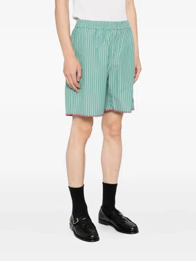 Chateau Orlando Deckchair Striped Shorts In Animal Print