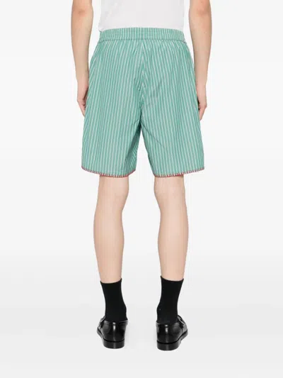 Chateau Orlando Deckchair Striped Shorts In Animal Print