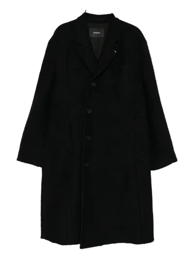 Songzio Single-breasted Coat In Black