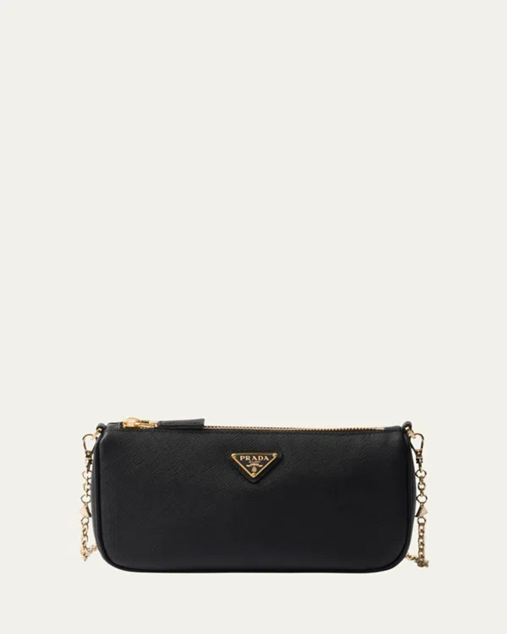 Prada Re-edition 2000 Chain Shoulder Bag In Black | ModeSens