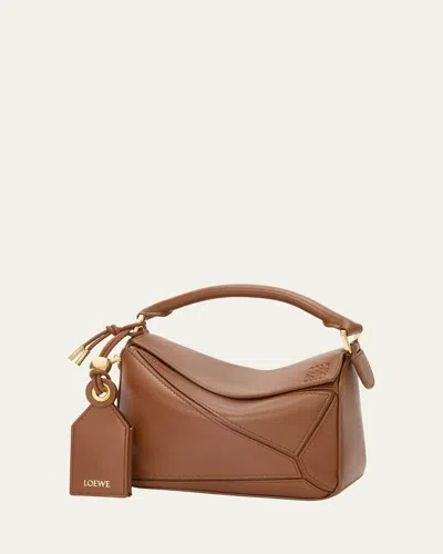 Loewe Puzzle Mini Top-handle Bag In Nappa Leather In Brown