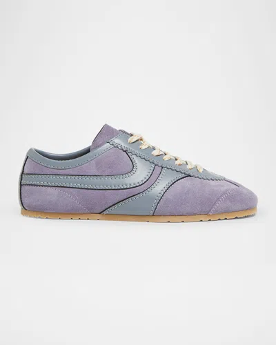 Dries Van Noten Lilac Suede Sneakers In Purple