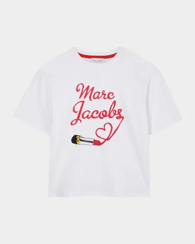 Marc Jacobs Lipgloss Logo T-shirt In Multi