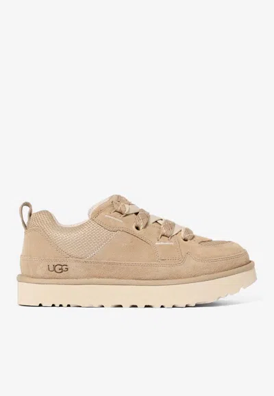 Ugg Lo Lowmel Mesh And Suede Sneakers In Animal Print