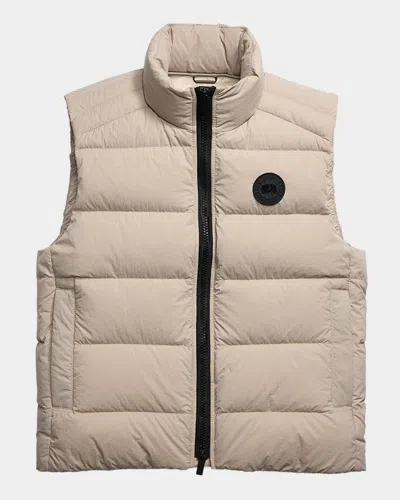 Canada Goose Crofton Quilted Panel Vest In Neutral