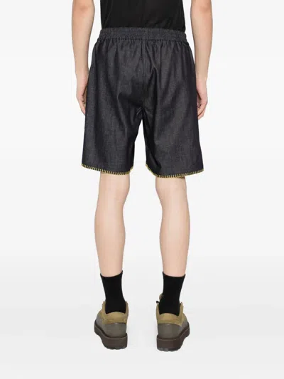 Chateau Orlando Floral-embroidered Shorts In Blue