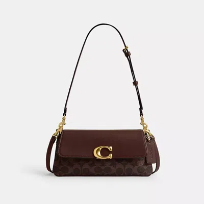Coach Jet Shoulder Bag In Signature Canvas In Brown