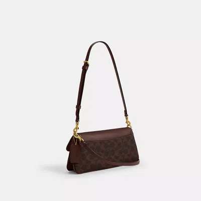 Coach Jet Shoulder Bag In Signature Canvas In Brown