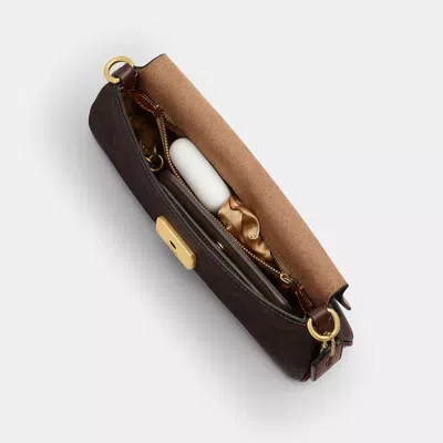 Coach Jet Shoulder Bag In Signature Canvas In Brown