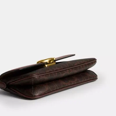 Coach Jet Shoulder Bag In Signature Canvas In Brown