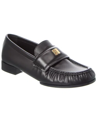 Givenchy Terra Loafers With Leather Track Sole In Black
