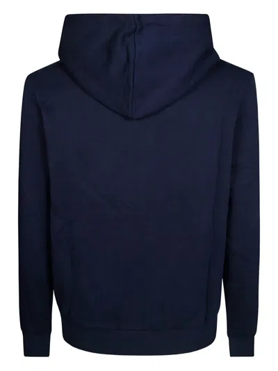 Sun 68 Zip-up Hoodie In Blue