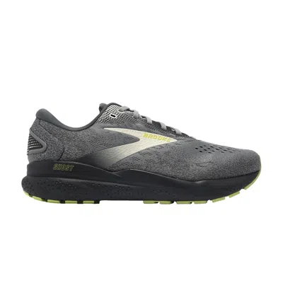 Pre-owned Brooks Ghost 16 4e Wide 'primer Lime' | Grey | Men's Size 8 In Gray