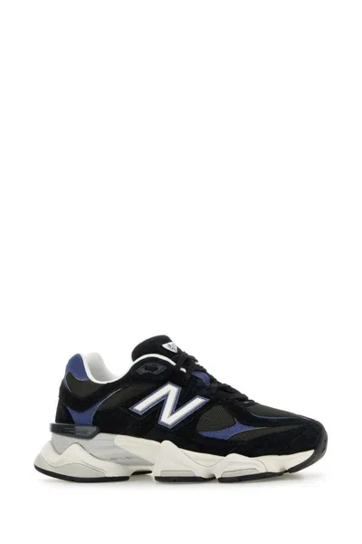 New Balance Suede And Mesh 9060 Sneaker Design In Black