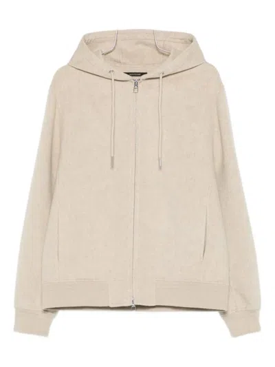 Montecore Zip-up Hoodie In Neutral
