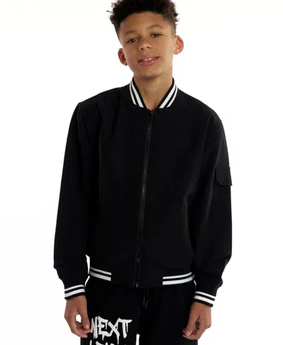 Sovereign Code Boys 5-18 Cedric Long Sleeves Bomber Jacket In Black