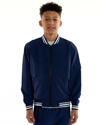 Sovereign Code Boys 5-18 Cedric Long Sleeves Bomber Jacket In Blue