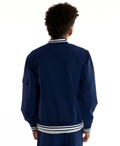 Sovereign Code Boys 5-18 Cedric Long Sleeves Bomber Jacket In Blue