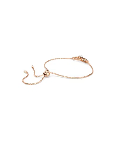 Swarovski Constella Pave Link & Pearl Slider Bracelet In Gold