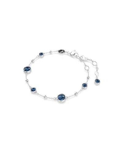 Swarovski Swaroski Imber Rhodium Plated Bracelet In Blue