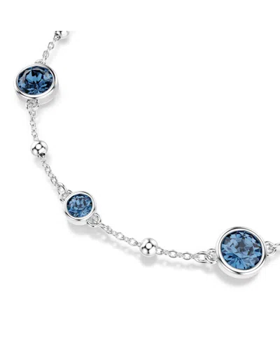Swarovski Swaroski Imber Rhodium Plated Bracelet In Blue