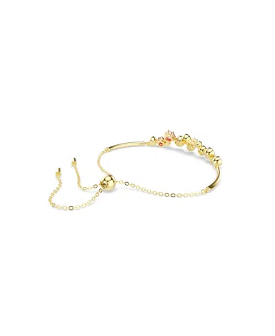 Swarovski Constella Gold-tone Plated Mixed Cuts Bracelet In Gold