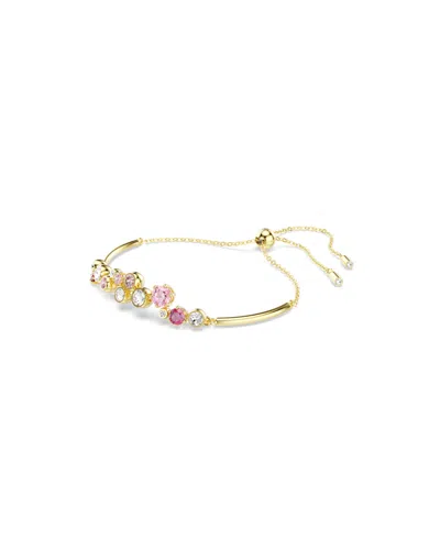 Swarovski Constella Gold-tone Plated Mixed Cuts Bracelet In Gold